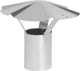 Imperial GV0591 Rain Cap, 8 in Dia, Galvanized Steel
